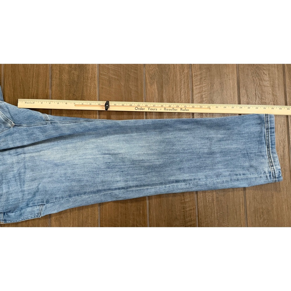Duluth Trading Co Ballroom Double Flex Jeans Light Wash Relaxed Fit 38x32 Mens - Picture 4 of 11